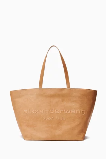 Punch Tote Bag in Leather