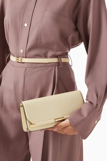 202 Clutch Bag in Leather