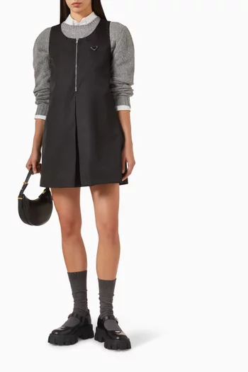 Zip Mini Dress in Re-nylon