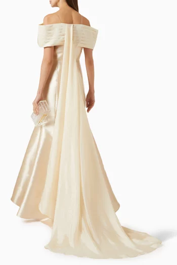 Embellished Off-shoulder Dress