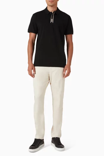 تي شيرت بولو بادي قطن مطاطي