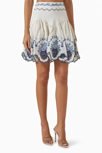 Asai Wild Mini Skirt in Linen