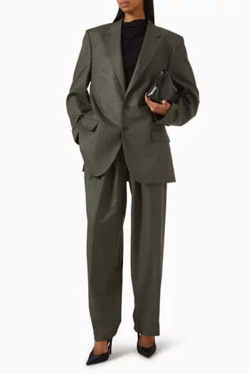 جاكيت نوا فضفاض صوف بكر