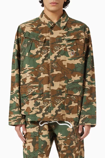 Running Dog Woodland Camo Field Jacket