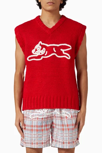 Running Dog Sweater in Wool-blend
