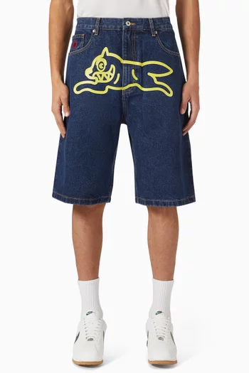 Running Dog Shorts in Denim