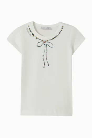 Neckpiece Print T-shirt