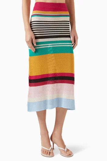 Luciana Knit Skirt in Cotton Blend
