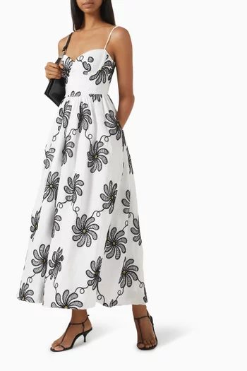 Matisse Printed Dress in Linen