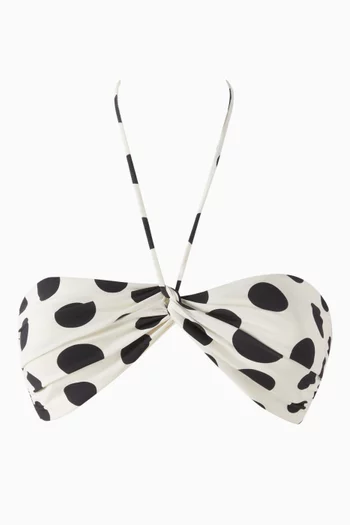 قطعة بيكيني علوية مارتينا بأربطة حول الرقبة