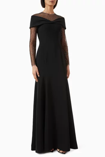 Etienne Rhinestone-embellished Gown