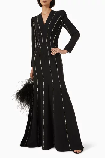 Victoire Rhinestone-embellished Gown
