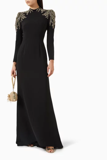 Cobra Bead-embellished Gown