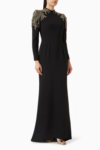 Cobra Bead-embellished Gown