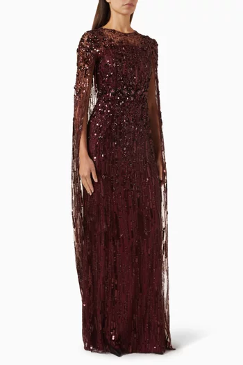 Ruby Embellished Gown