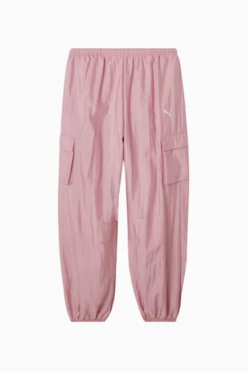 بنطال كارغو بطبعة عقدة نايلون