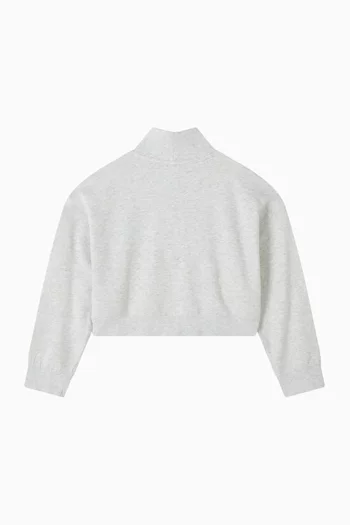 سويت شيرت بفتحة رقبة مستديرة قطن تيري