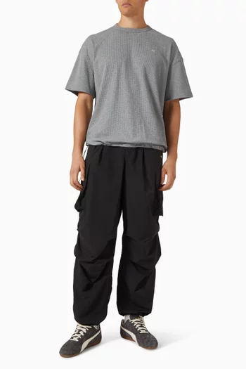 MMQ Waffle T-shirt in Cotton-blend