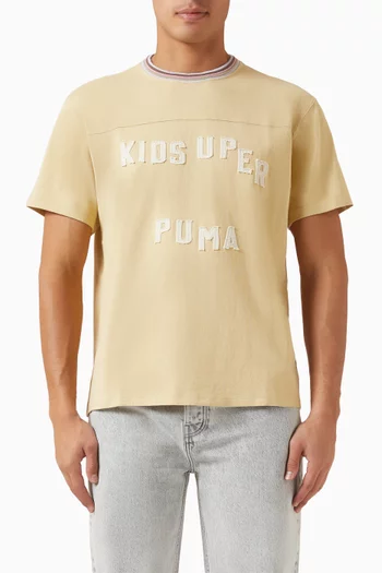 تي شيرت بطبعة قطن بوما × كيدسوبر