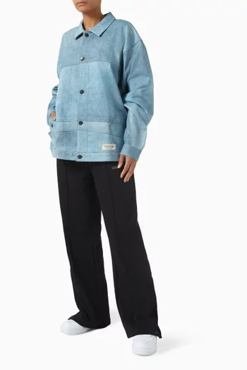 Unisex Oversized Jacket in Soft Denim