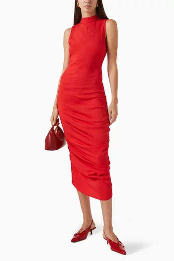 La Robe J Dress in Viscose Crepe