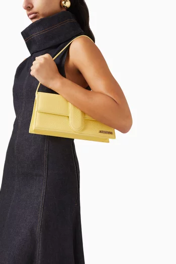 Le Bambino Long Shoulder Bag in Grained Leather