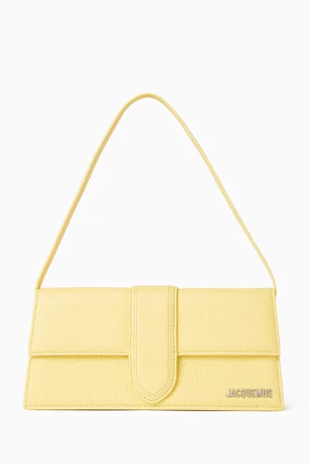 Le Bambino Long Shoulder Bag in Grained Leather