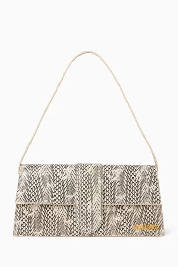 The Bambino Shoulder Bag in Snake-embossed Leather