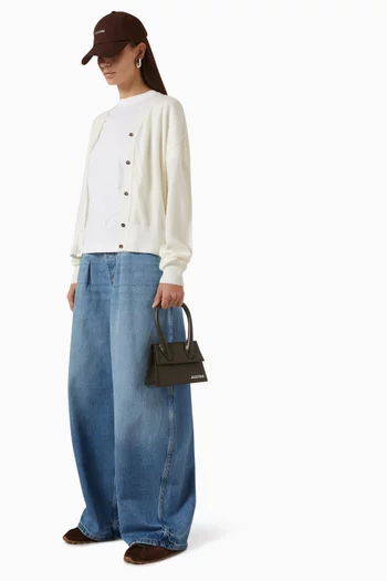 Small Le Chiquito Moyen Tote Bag in Leather