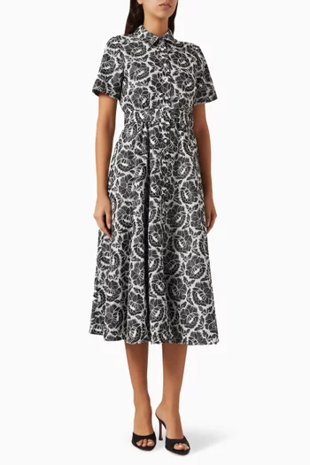 Jean Shirt Midi Dress