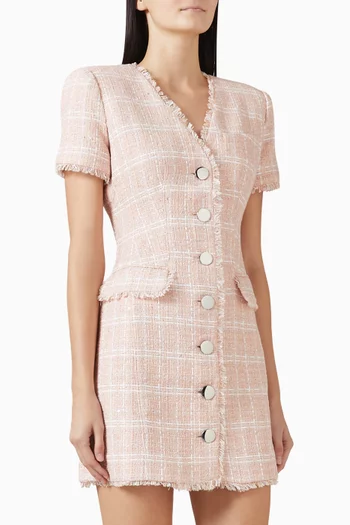 Phoebe Mini Dress in Tweed