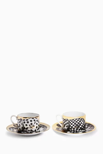 High Fidelity Tea Cup & Saucer, Set of 2