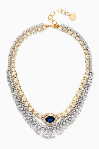 Esencia Layered Necklace in Gold and Silver-plated Brass