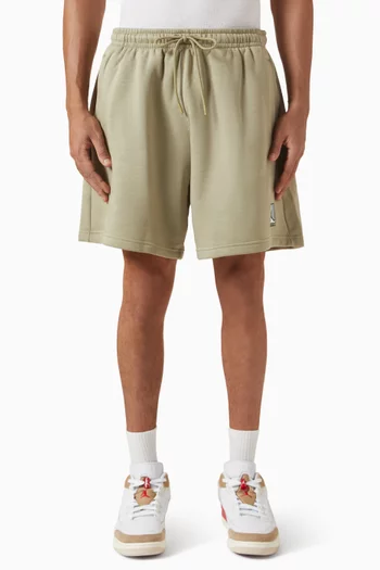 Brooklyn Graphic Shorts in Fleece