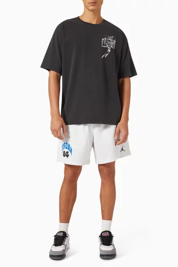 شورت بروكلين بتصميم جامعي صوف قطني