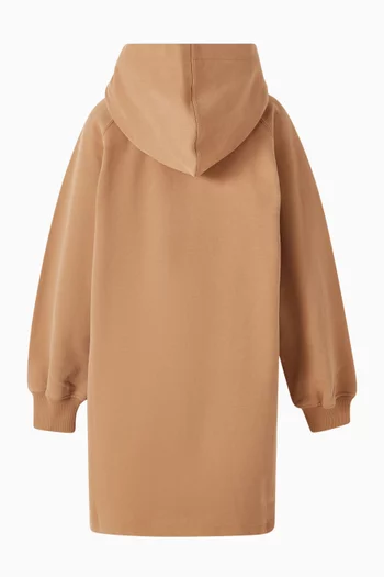Velvet Logo Hoodie Dress