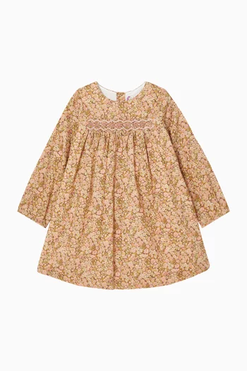 Floral Print Dress in Cotton