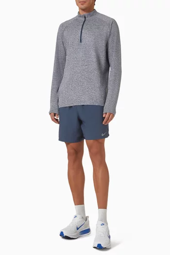 تي شيرت للجري سترايد بتقنية Dri-FIT وسحّاب قصير