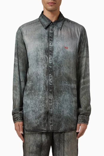 قميص فيسكوز يشبه الدينم