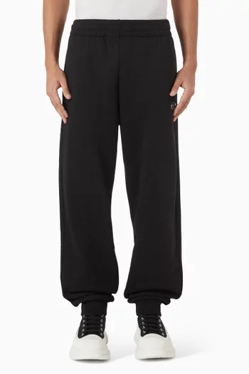 Metal-effect Oval D Logo Sweatpants in Cotton