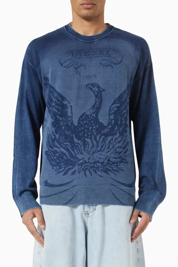 Phoenix Logo Sweatshirt in Cotton