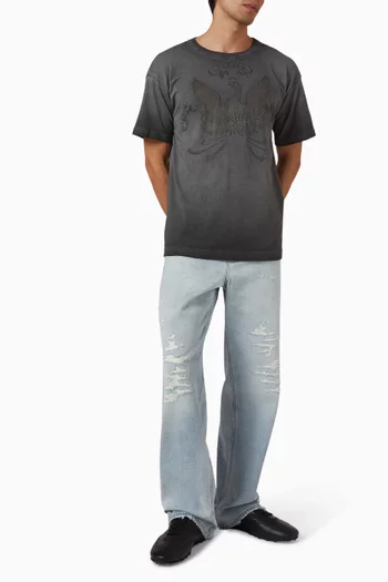 بنطال جينز 2001 دي-ماكرو بقصة فضفاضة دينم