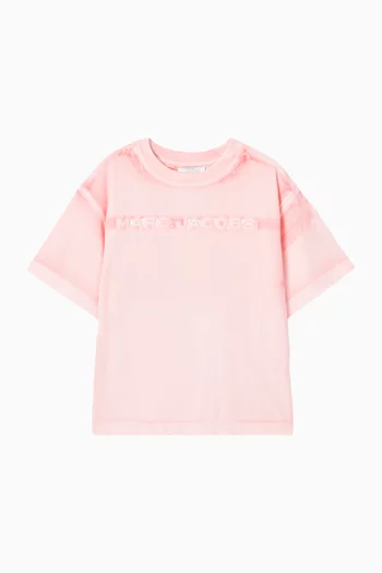 Embroidered Logo T-shirt in Cotton