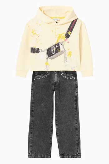 Graphic-print Hoodie in Organic Cotton