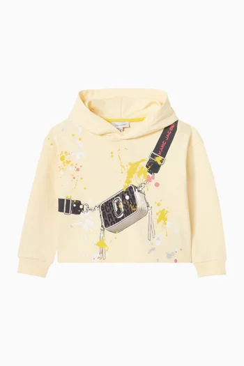 Graphic-print Hoodie in Organic Cotton