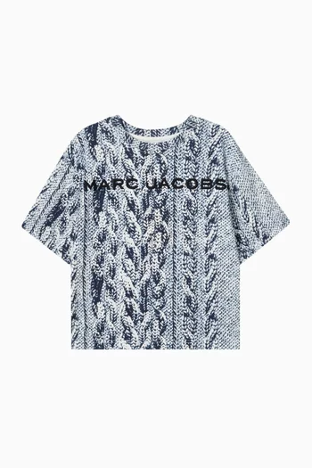Printed Logo T-shirt in Cotton