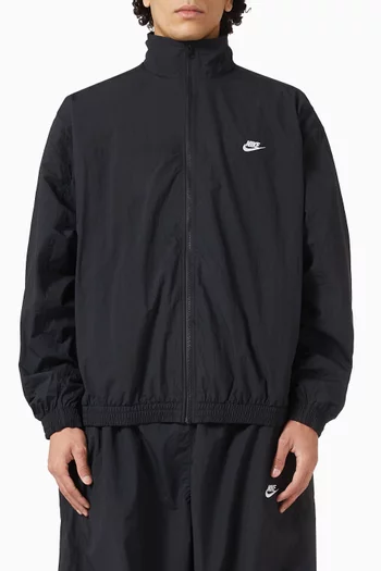 Oversized Track Jacket in Nylon