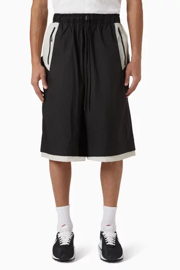 شورت فضفاض قماش معالج