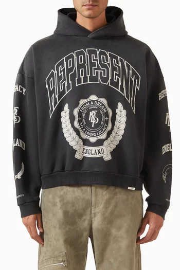 Legacy Crest Hoodie in Cotton-fleece