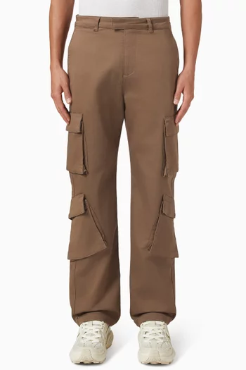 بنطال كارغو مزيج قطن